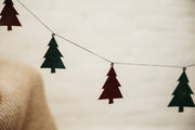 Leather Christmas Tree Garland