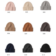 100% Wool Unisex Beanie Hats